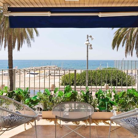 Apartamento Primera Linea De Mar Con Espectaculares Vistas Lägenhet Sant Pol De Mar Exteriör bild